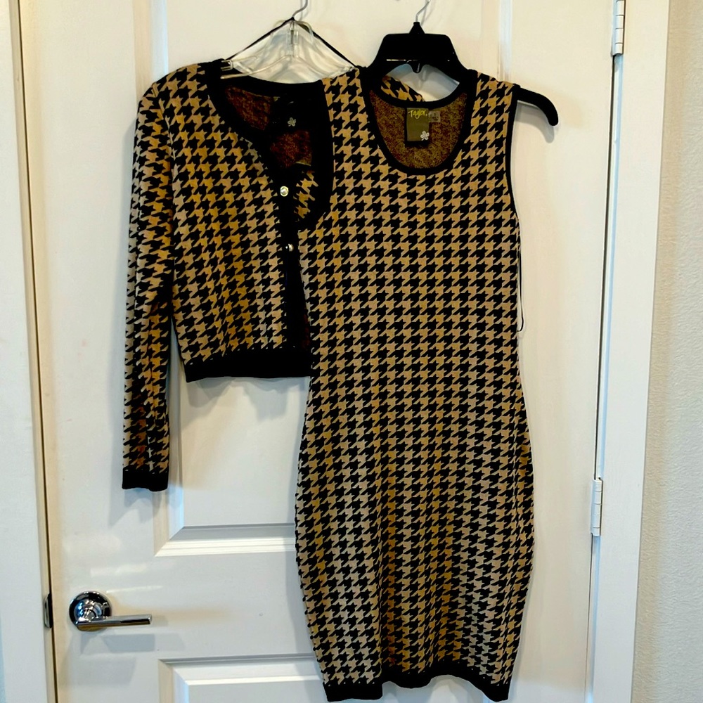 Knit dress and matching sweater